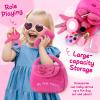 Golray Plush Toddler Purse Baby Girl Pretend Play Toy - 10 Pcs My First Purse with Soft Sensory Toy Smartphone/Crinkle Makeup Beauty Playset for Toddler Baby Girl Christmas Birthday Gift Ages 3 4 5 view 3