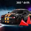 Authticar RC Drift Car, 1:14 Remote Control Car Electric 4WD Drift RC Cars Vehicle 30km/h High Speed Sport Racing RC Drifting Car with Cool Lights Gifts Toy for s Teen Adults(Black, 2 Batteries) view 2
