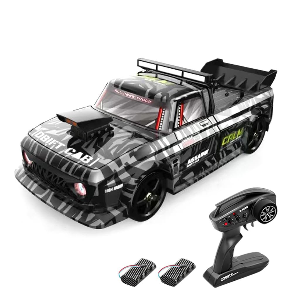 Authticar Remote Control Car Drift RC with Gyro for Adults, 1/12 4WD High Speed Drifting RC Car 30KM/H Proportional Throttle 2.4G RC Cars with 2 Batteries Birthday Gifts for Teen s (Camouflage Black)