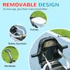 Qaba Push Car for Kids 1-3 Years, 3 in 1 Ride on Sliding Car, Foot to Floor Baby Push Car with Removable Handle, Music, Horn, Canopy, Safety Guardrail for Boys and Girls, White view 4