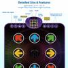 SUNLIN Light Up Dance Mat for Boys Girls Ages 3 4 5 6 7 8, Fun Toy Gift w/ 9 Light Up Keys & Bluetooth, Interactive Music Pad w/ 4 Game Modes & Adjustable Volume, Birthday Gift for Kids 3-12 view 3