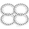 RcarmubWow RC Metal 1.9 Beadlock Wheels Replacement Ring for 1/10 Crawler RC Car TRX4 SCX10 90046 90047,Alloy 1.9" Beadlock Rims Replacement Ring,4pcs,Silver view 4