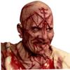 KDAMGOQE Halloween Scary Realistic Bald Head Latex Mask With Bloody Scars - 8.3x11x14.6 - Horror Old Man Mask with Ventilation Holes for Cosplay Party Prank view 1