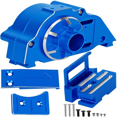 RcarmubWow RC Alloy Center Transmission Box Upgrades Part for 1/101/10 Kraton/Outcast 4S V2,Senton/Vorteks 223S V4,1/8 Mojave 4S BLX,Typhon 223S V4,Aluminium Center Gear Box Hops Up,Navy Blue