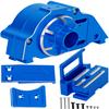 RcarmubWow RC Alloy Center Transmission Box Upgrades Part for 1/101/10 Kraton/Outcast 4S V2,Senton/Vorteks 223S V4,1/8 Mojave 4S BLX,Typhon 223S V4,Aluminium Center Gear Box Hops Up,Navy Blue view 1