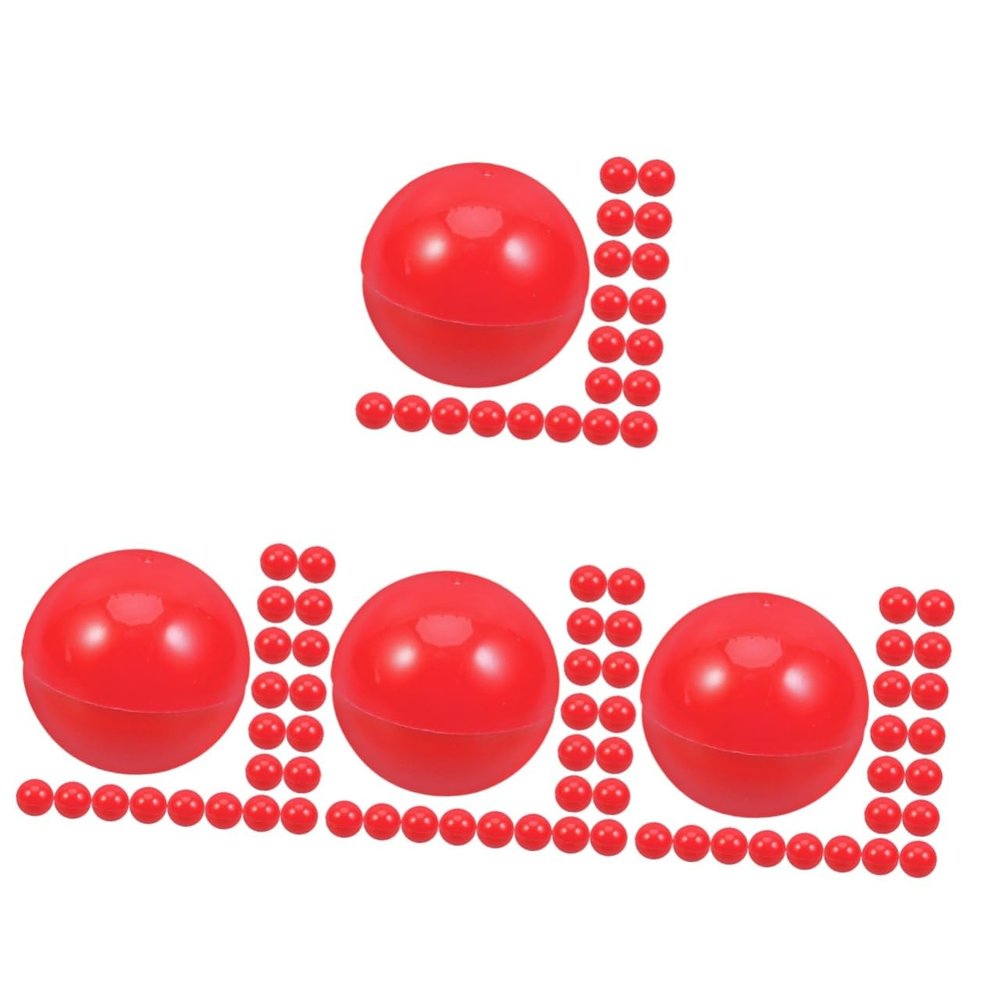 PRETYZOOM 4sets Plastic Balls for Adults Lightweight Raffle Drawing Balls for Party Game No Easy Fading 25pcs*4