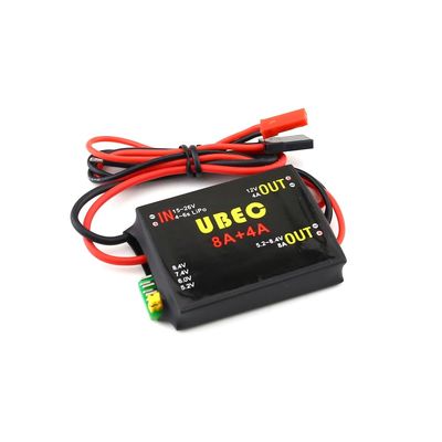 Malockos UBEC-8A 2S-6S 6-36V BEC DUAL UBEC 8A/16A 5.2/6.0/7.4v/8.4v Servo Separate Power Supply RC Car Fix-Wing Airplane Robot Arm - (Color: DUAL UBEC)