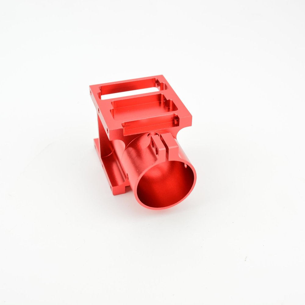 Krixis Aluminum Alloy D25mm 30mm Folding Parts Carbon Tube Arm Fixed Seat Mount Clamp Connection Clip for RC Plant UAVDrone - (Color: 30mm red(40))