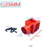 Krixis Aluminum Alloy D25mm 30mm Folding Parts Carbon Tube Arm Fixed Seat Mount Clamp Connection Clip for RC Plant UAVDrone - (Color: 30mm red(40)) view 3