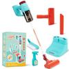 CAPAKIDS Kids Vacuum Cleaning Toy Set, Kids Vacuum That Really Works with Real Suction Light & Sounds Effects, Durable Toy Vacuum Toddler Cleaning Set as Gifts for Children Age 3+ view 1