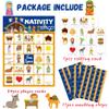 Christmas Nativity Bingo for Kids with 24 Nativity Christian Bingo Cards Games for Kids Family School Classroom Activities Religious Christmas Party Favors view 3