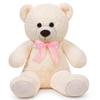 Sausudols Teddy Bear Stuffed Animal 24'' Small Teddy Bear Plush Toy Gift for Valentine Christmas Birthday White view 1