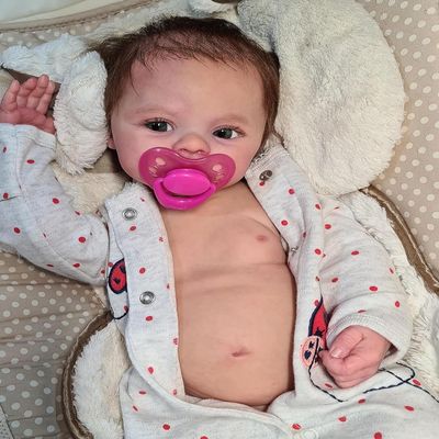 Anano Reborn Baby Dolls Silicone Full Body Girls - 18 Inch Life Like Reborn Dolls Silicone Full Body Realistic Baby Dolls Girl Real Newborn Dolls That Look Like Real Anatomically Correct Newborn Girls