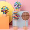 Colorful Wood Wand Stress Relief Toy Rotating Lollipop Creatively Art Decoration Office Decompression Boy Girls view 2