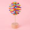Colorful Wood Wand Stress Relief Toy Rotating Lollipop Creatively Art Decoration Office Decompression Boy Girls view 3