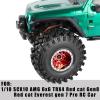 hopsupRC RC Aluminum 2.2 Wheels Rim Beadlock Wheel Tires for 1/10 SCX10 90046 AX103007 SCX10 II SCX10 III TRX4 TRX6 Gen7 8 D90 VS4-10 MST CFX RC Car.Wheels Hub Rim Beadlock Wheel Rims Heavy Duty.Red view 2