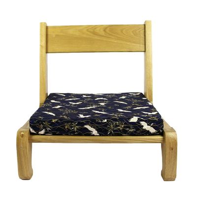WDFYJ Lounge Chair, Wood Chair Backrest Meditation Legless Bed Comfortable Lounge Chair Multifunction Lazy Chair 50x46x49cm(Brown)