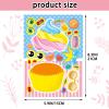24 Sheets 8.27''5.9'' Make Your Own Cupcake Stickers for Kids Toddlers, Make a Face Stickers for Kids Party Favors Activities view 3