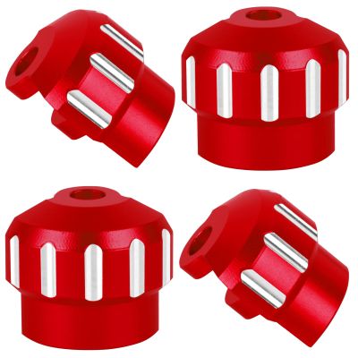 RCHuiWow RC Alloy Aluminium Shock Cap Proctetor Upgrades Part for 1/7 Bigrock/Felony/Fireteam/Infraction/Mojave 6S BLX Limitless,1/8 Kraton/Notorious/Outcast/Talion/Typhon 6S BLX,4pcs,Red