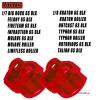 RCHuiWow RC Alloy Aluminium Shock Cap Proctetor Upgrades Part for 1/7 Bigrock/Felony/Fireteam/Infraction/Mojave 6S BLX Limitless,1/8 Kraton/Notorious/Outcast/Talion/Typhon 6S BLX,4pcs,Red view 2