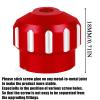 RCHuiWow RC Alloy Aluminium Shock Cap Proctetor Upgrades Part for 1/7 Bigrock/Felony/Fireteam/Infraction/Mojave 6S BLX Limitless,1/8 Kraton/Notorious/Outcast/Talion/Typhon 6S BLX,4pcs,Red view 3