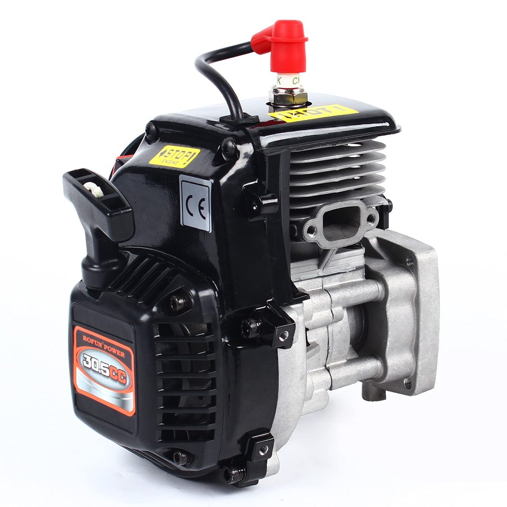Dodoam For HPI Baja 5b 5T King Motor LOSI FG GoPed Rovan Motor Engine 30.5cc 4-Bolt,2 Stroke Air-Cooled/Easy to Start Vehicle Parts Combustion Engines Parts Complete Engines Recoil Handle