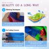 25FT White Bounce House for Adults Kids, 100% PVC Commerial Inflatable Obstacle Course Bounce House with Slide Ball Pit, Water Bounce House with Water Slides Blower, Dreamy Macaroon 25x9x9FT view 4