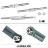 hopsupRC RC Upgrade Parts Aluminum Metal Adjustable Turnbuckles Camber Links Toe Link for 1/8 Mojave 4X4 4S BLX.Adjustable Turnbuckles Links Hops Up.(Titanium 6PCS) view 3