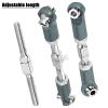 hopsupRC RC Upgrade Parts Aluminum Metal Adjustable Turnbuckles Camber Links Toe Link for 1/8 Mojave 4X4 4S BLX.Adjustable Turnbuckles Links Hops Up.(Titanium 6PCS) view 4