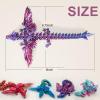 Dxldfks 3D Printed Dragon with Wings, 3D Dragon 9" Articulated Winged Dragon for Home Office Decor Executive Desk Toys, Purple view 2