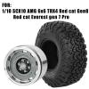 hopsupRC RC 2.2in Wheels&Wheel Rim Tires Beadlock Wheel for 1/10 SCX10 AMG 6x6 TRX4 Red cat Gen8 Red cat Everest gen 7 Pro.Aluminium Wheel Hub Rim Wheel Rim.Titanium (4PCS) view 2