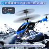 A ALPHA RC Helicopter, 2.4G Remote Control Helicopter with LED Lights, Vigilante, Indoor Outdoor Remote Control Helicptero Toy for 8 9 10 11 12+ Year Old Boys Gifts, Blue view 2
