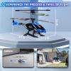A ALPHA RC Helicopter, 2.4G Remote Control Helicopter with LED Lights, Vigilante, Indoor Outdoor Remote Control Helicptero Toy for 8 9 10 11 12+ Year Old Boys Gifts, Blue view 3