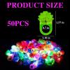 Wizzosivoor 50PCS Strawberry Light Up Rings Colorful LED Glow Rings for Parties Easter Halloween Christmas Celebrations view 2