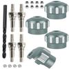 RCMYou RC Shock Cap Protector & Shock Standoff Upgrades Part for 1/8 Typhon Kraton Outcast Notorious Talion 6S BLX,1/7 Mojave Infraction Felony 6S BLX Limitless,Titanium view 1
