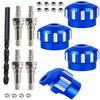 RCMYou RC Shock Cap Protector & Shock Standoff Upgrades Part for 1/8 Typhon Kraton Outcast Notorious Talion 6S BLX,1/7 Mojave Infraction Felony 6S BLX Limitless,Navy Blue view 1