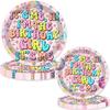 100 Pcs Its Me Hi Im The Birthday Girl Its Me Decorations In My Birthday Era Plates Napkins Forks Cups Dinnerware for Music Theme Women Girls Birthday Party Supplies Favors view 2