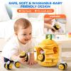 JoyCat Baby Toys 6-12 Months - Soft Baby Beehive with 5 Sensory Bees - Rattle, Crinkle Paper, Squeaker, Mirror, Busy Montessori Soft Toys for Toddlers 0-3 Years Old - Baby Christmas Birthday Gift view 3