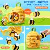 JoyCat Baby Toys 6-12 Months - Soft Baby Beehive with 5 Sensory Bees - Rattle, Crinkle Paper, Squeaker, Mirror, Busy Montessori Soft Toys for Toddlers 0-3 Years Old - Baby Christmas Birthday Gift view 4