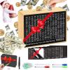 10000 Money Saving Box No Install Required Cash Vault Wooden Savings Challenge Box Piggy Bank for with $10000 $5000 $3000 $2000 $1000 $500 Target for Kids Adult Friend Gifts(8 Target Wood Color) view 1