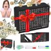10000 Wooden Money Saving Box No Install Required Cash Vault Wooden Money Saving Box Piggy Bank,Kids Adults Boys and Girls Budgeting and Savings Goals Coin Bank for HNY Xmas Gift(8 Target Black) view 1