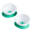 doddl Toddler and Baby Suction Bowl, Ergonomic Toddler Dishes for Self Feeding, 1-3 Year Olds, Dishwasher Safe, BPA Free (Aqua (Twin Pack)) view 1
