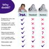 doddl Toddler and Baby Suction Bowl, Ergonomic Toddler Dishes for Self Feeding, 1-3 Year Olds, Dishwasher Safe, BPA Free (Aqua (Twin Pack)) view 2