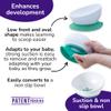doddl Toddler and Baby Suction Bowl, Ergonomic Toddler Dishes for Self Feeding, 1-3 Year Olds, Dishwasher Safe, BPA Free (Aqua (Twin Pack)) view 3