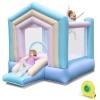 BOUNTECH Inflatable Bounce House, Dream Cotton Bouncy House for Kids 5-12 Indoor Outdoor Family with Blower, Large Jumping Area, Slide, Portable Backyard Bouncer Castle Boys Girls Birthday Party Gifts view 1