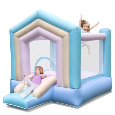 BOUNTECH Inflatable Bounce House, Dream Cotton Bouncy House for Kids Aged 3+ Family Fun with Large Jumping Area, Slide, Toddler Bounce House for Boys Girls Indoor Outdoor Backyard Birthday Party Gifts