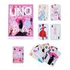UNO Canvas Barbie Fashion Model Collection Card Game, Pink, 112 Cards, Limited Edition, Ages 7+, Family Game with BFMC Doll Sketches, 7 x 5 x 1.63 Inches view 1