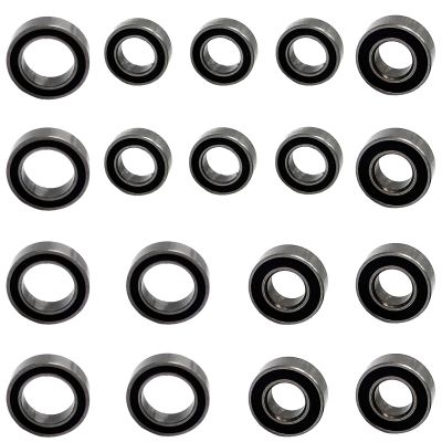 18pcs RC Car Ball Bearing Set 4x7x2.5mm 4x8x3mm 7x11x3mm Compatible with Wltoys 1/14 144001 RC Car Upgrade Parts