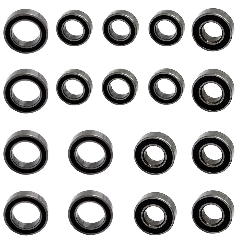 18pcs RC Car Ball Bearing Set 4x7x2.5mm 4x8x3mm 7x11x3mm Compatible with Wltoys 1/14 144001 RC Car Upgrade Parts