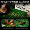 SODFAS Roulette Wheel Game Set Casino Game Set with 120 Chips, 2 Pairs of Poker,Game Double-Edged Table Mat,Roulette Wheel,Rake,Roulette Balls for Roulette & Texas Hold'em (16 Inch) view 3